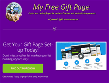 Tablet Screenshot of myfreegiftpage.com